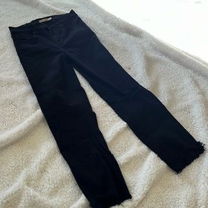 Levi’s 724 high rise skinny crop distressed denim jeans 26